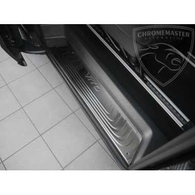 Накладки на дверные пороги Mercedes Vito V-class W447 (2014-), 3 двери бренд – Omtec (Omsaline) главное фото